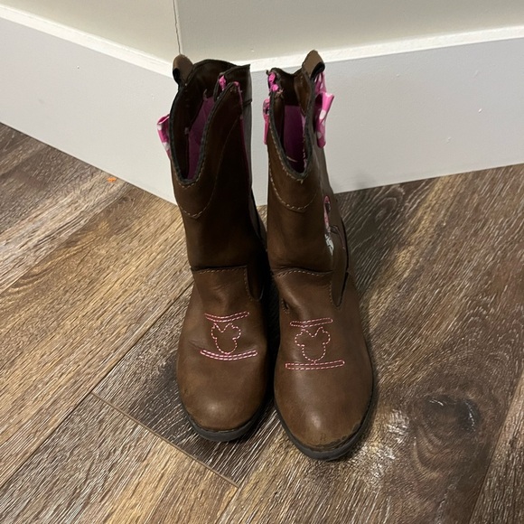 Disney Junior Minnie Mouse Girl's Kid's Cowboy
Western Style Boots Brown Size 6 - Picture 2 of 7